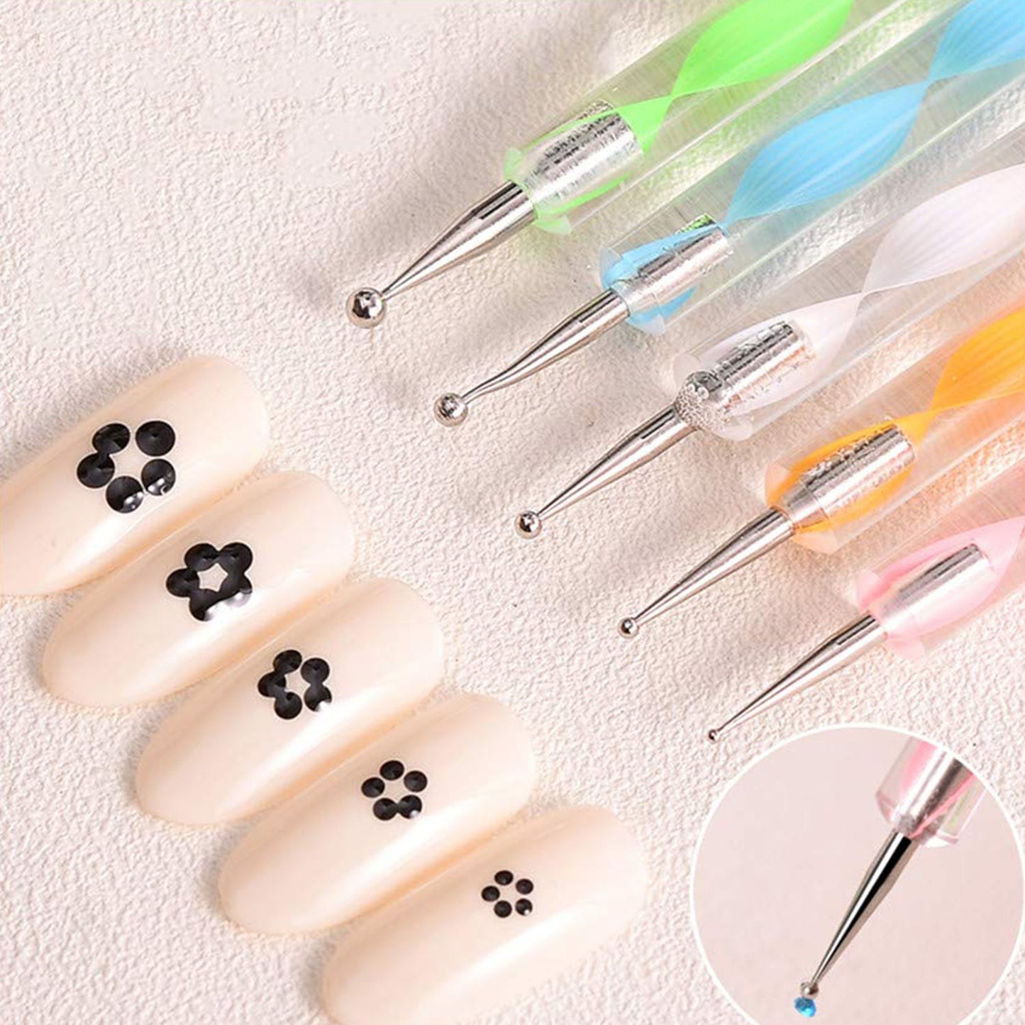 Fashionable Nail Art Point Pen Set for Women