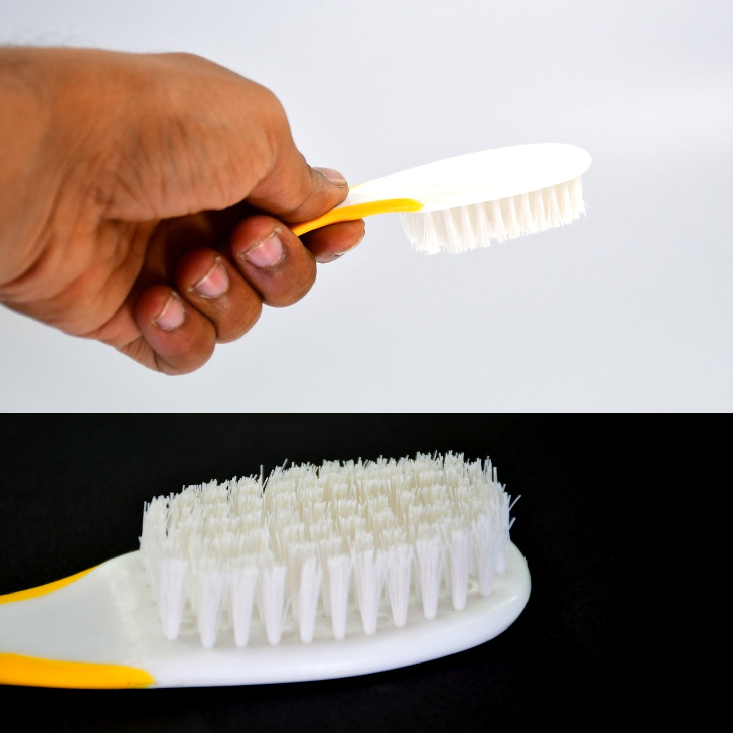 Handle Grip Nail Brush - Fingernail and Toenail Scrub Cleaner