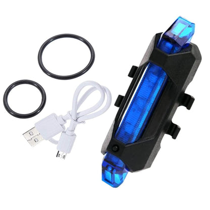 Rechargeable Bicycle Front Waterproof LED Light (Blue) – Illuminate Your Ride