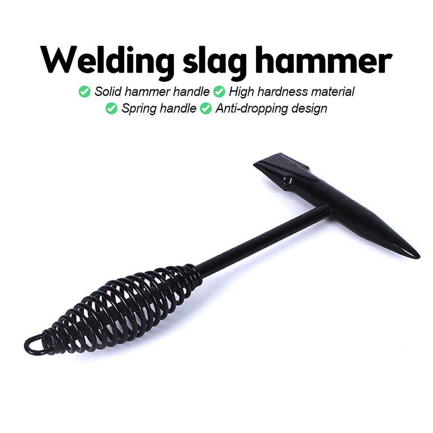 Multi-Functional Chipping Hammer | Coil Spring Handle for Slag Removal