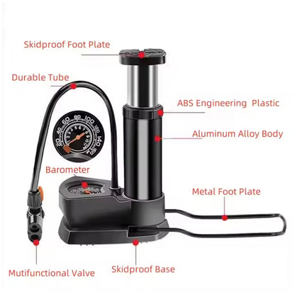 PowerPump: High Pressure Foot Air Pump - Portable (1 Pc)